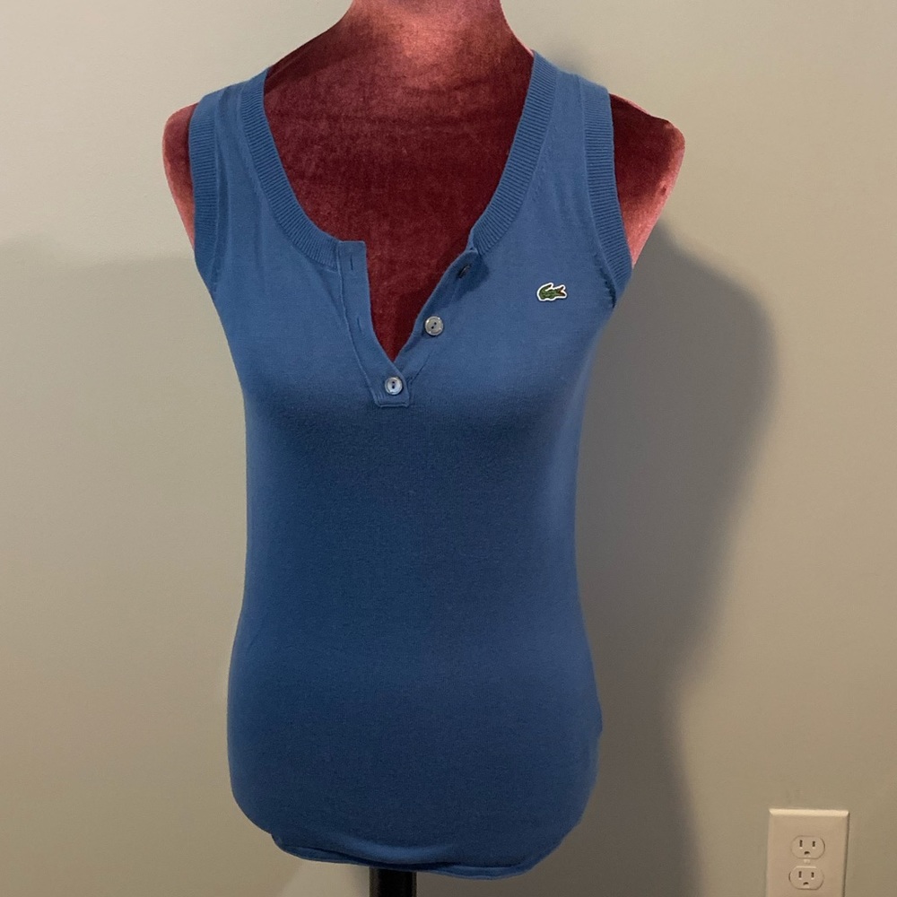 Lacoste Women’s Blue Vest sz 38